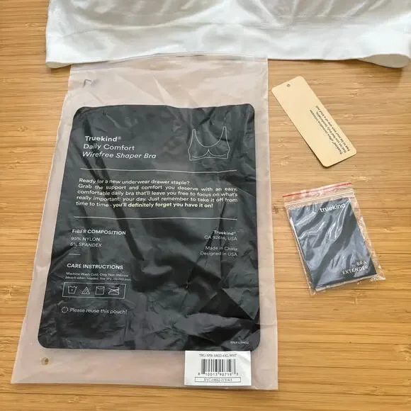 Shapermint Truekind 4X White Daily Comfort Wireless Shaper Bra 10022 Extender - Picture 8 of 8